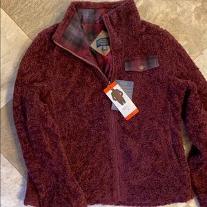 Pendleton Full ZIP Jacket, dark red